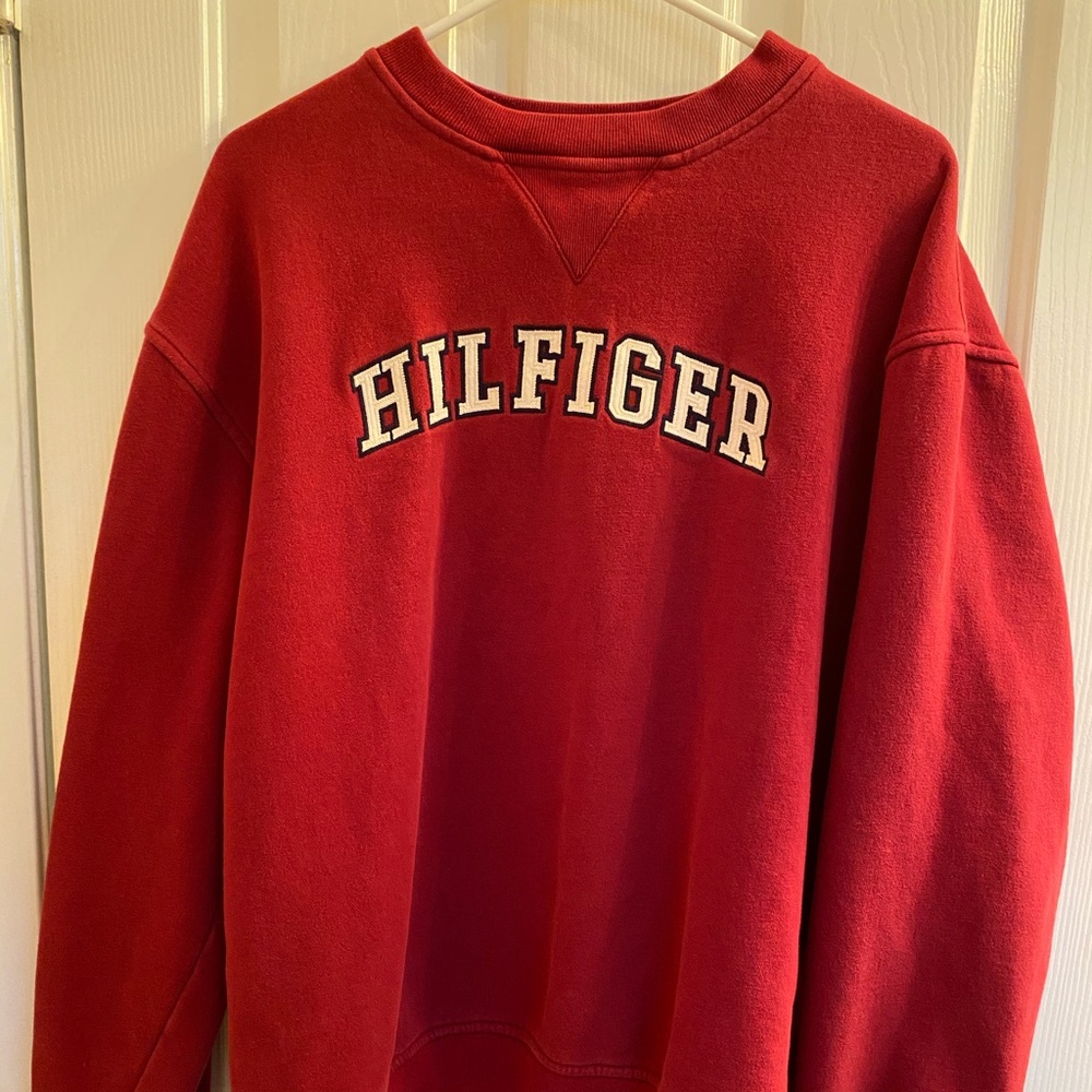 Vintage Tommy Hilfiger Red Hoodie